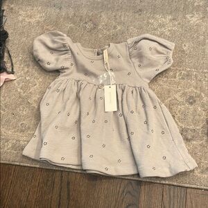 Charming Kids Dress in Gray